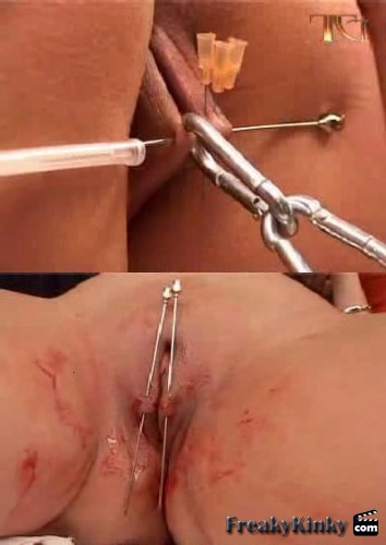  Pussy torture with needles 