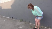 Linda Pisses In An Alley Linda Pissing Alley