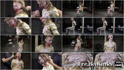  Huge Gags Drool and a Reverse Prayer Hogtie for Moxie part 3 