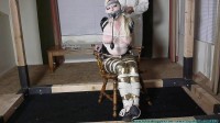  Olivia Rose Hogtied and Pump Gagged Tight 1 part 