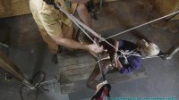  Miss Glitter Pants in a Legs Spread Hogtie 2 part - Extreme, Bondage, Caning 